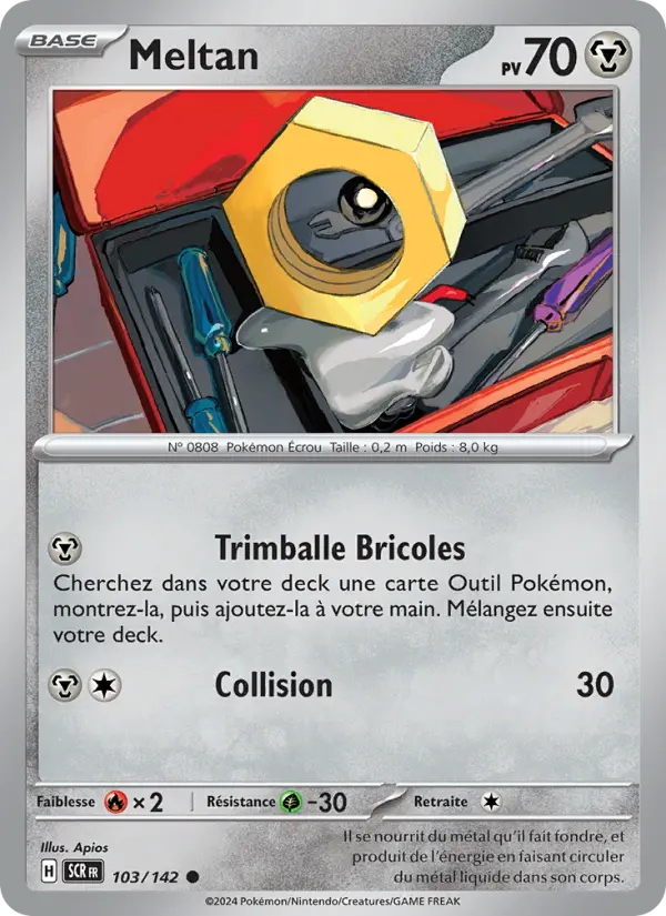 Meltan – carte Pokémon TCG Commune n°103