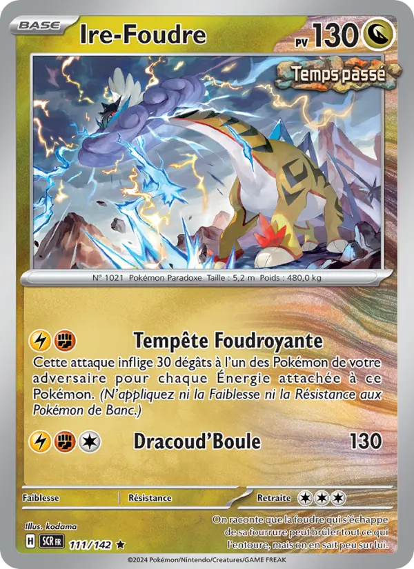Ire-Foudre – carte Pokémon TCG Rare n°111