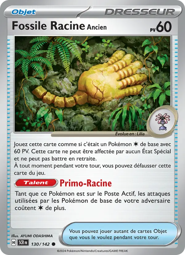 Fossile Racine Ancien – carte Pokémon TCG Commune n°130