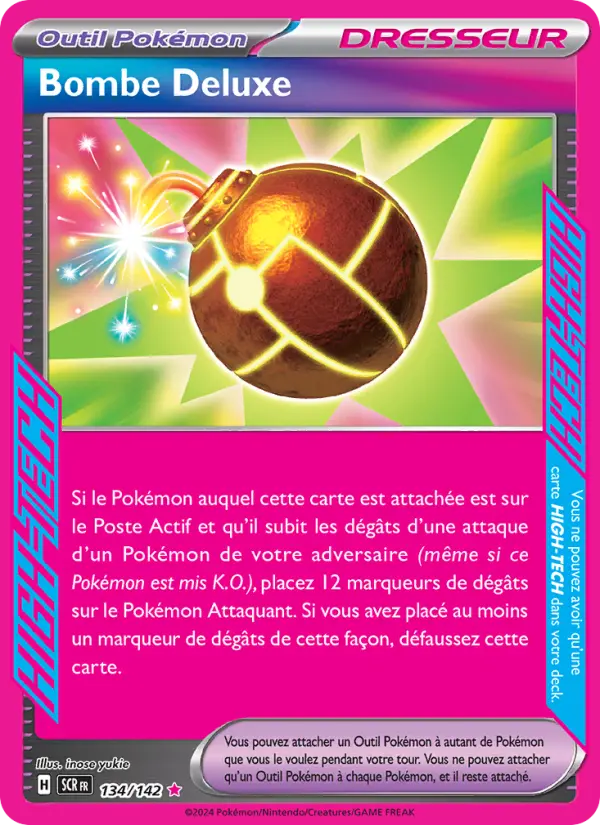Bombe Deluxe – carte Pokémon TCG HIGH-TECG rare n°134