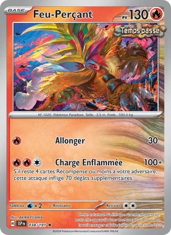Feu-Perçant – carte Pokémon TCG Rare n°038