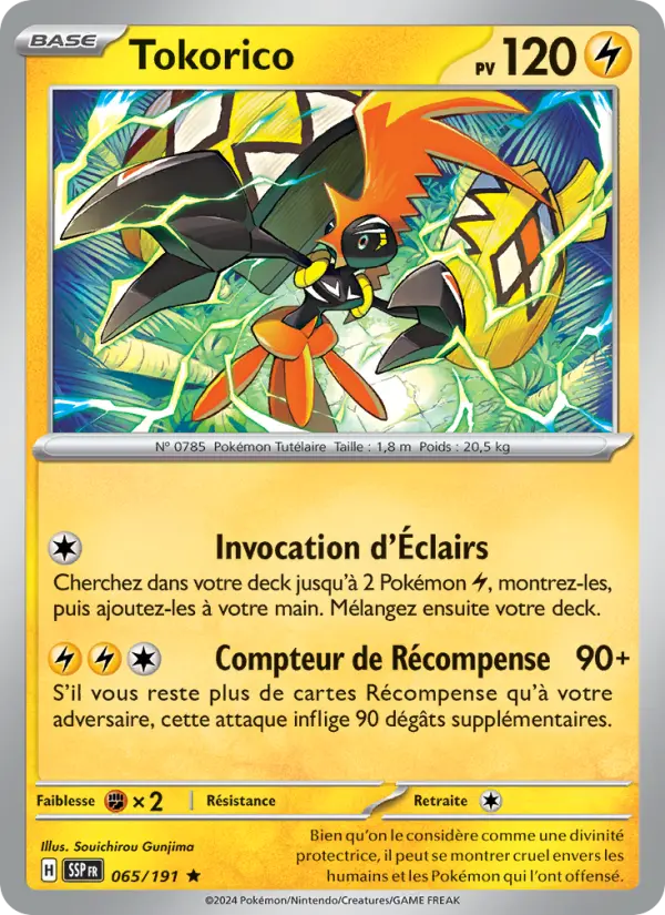 Tokorico – carte Pokémon TCG Rare n°065