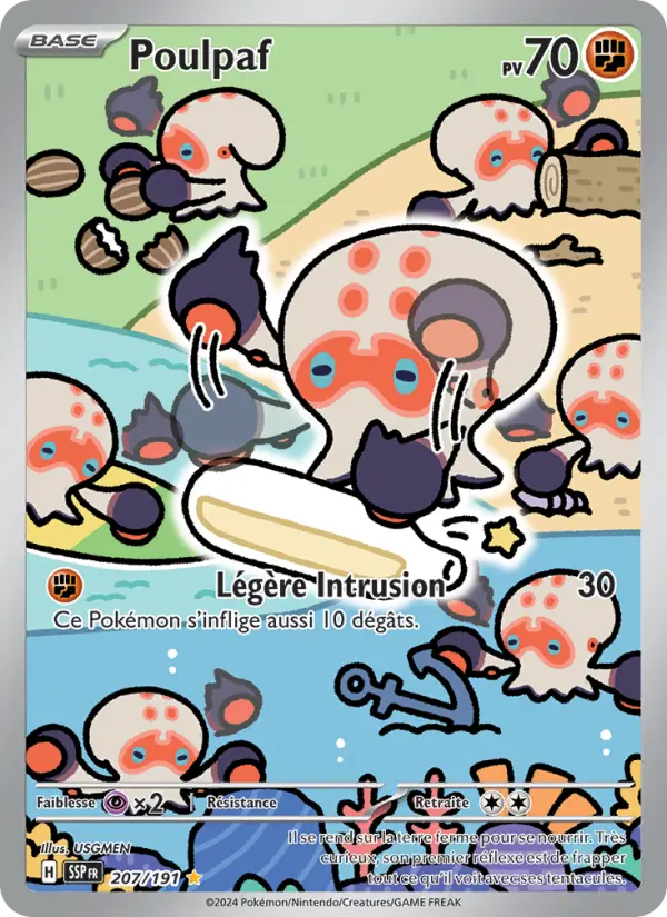 Poulpaf – carte Pokémon TCG Illustration rare n°207