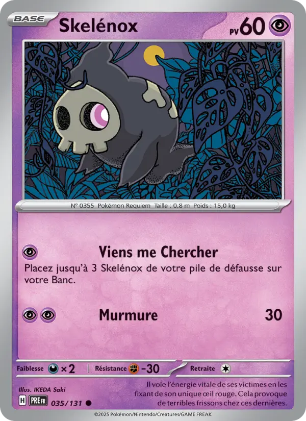 Skelénox – carte Pokémon TCG Commune n°035