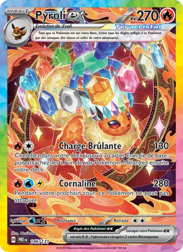 Pyroli-ex – carte Pokémon TCG Illustration spéciale rare n°146