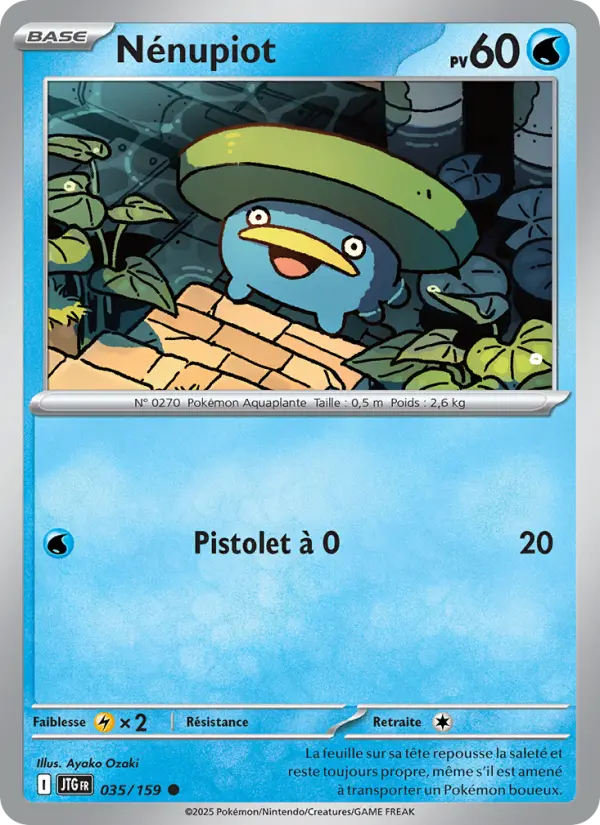 Nénupiot – carte Pokémon TCG Commune n°035