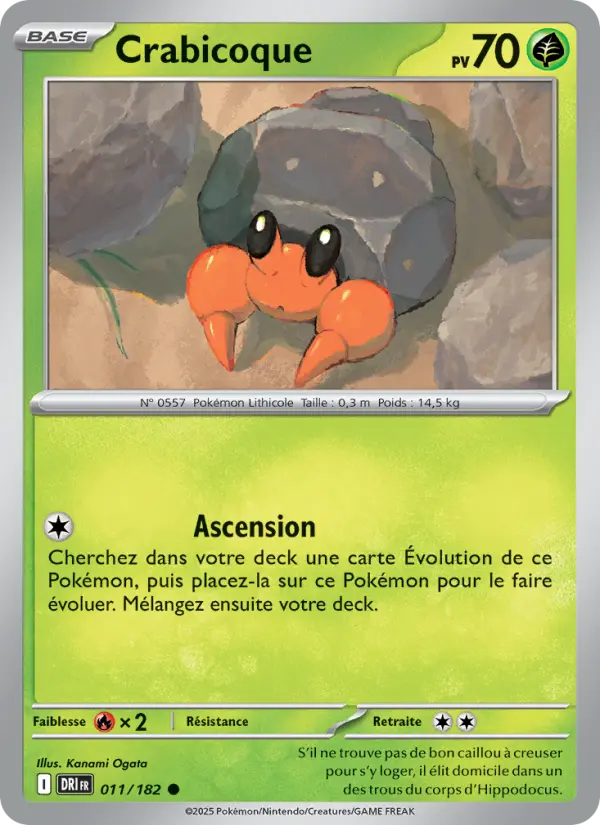 Crabicoque – carte Pokémon TCG Commune n°011