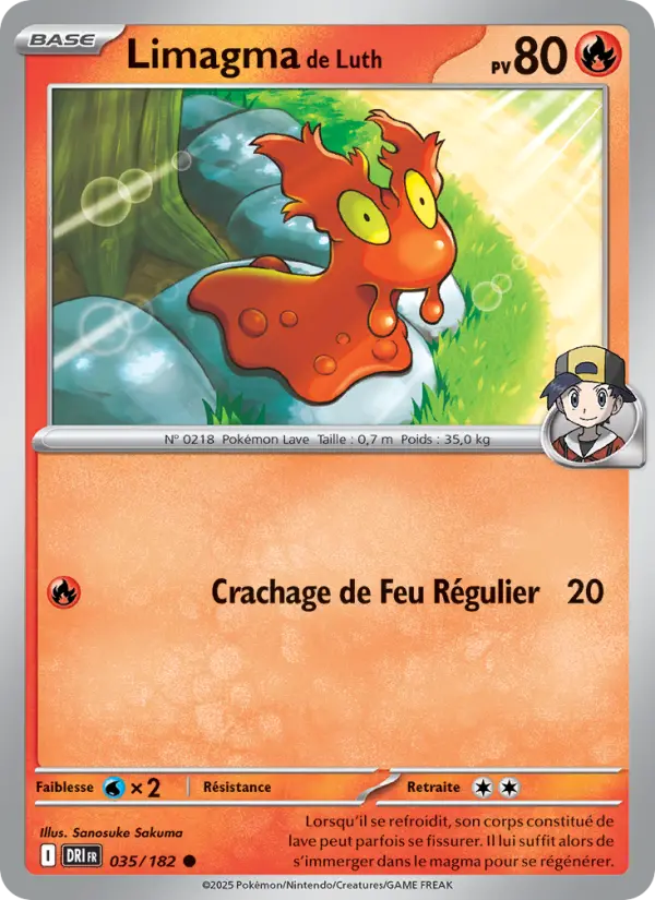 Limagma de Luth – carte Pokémon TCG Commune n°035