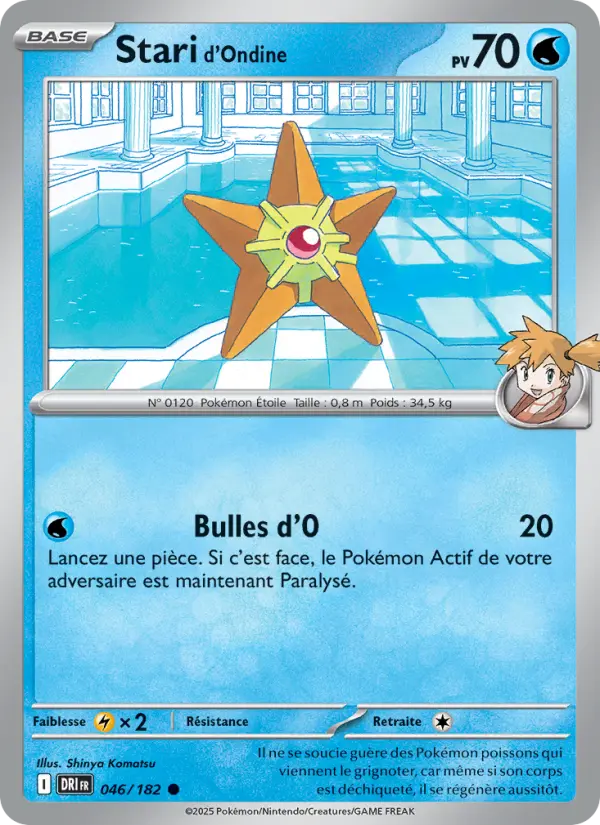 Stari d'Ondine – carte Pokémon TCG Commune n°046