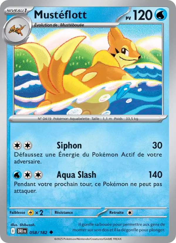 Mustéflott – carte Pokémon TCG Peu Commune n°058
