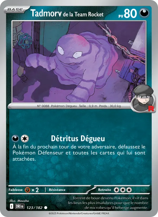 Tadmorv de la Team Rocket – carte Pokémon TCG Commune n°123