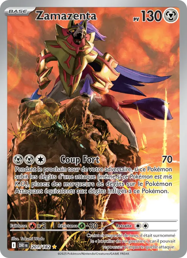 Zamazenta – carte Pokémon TCG Illustration rare n°201