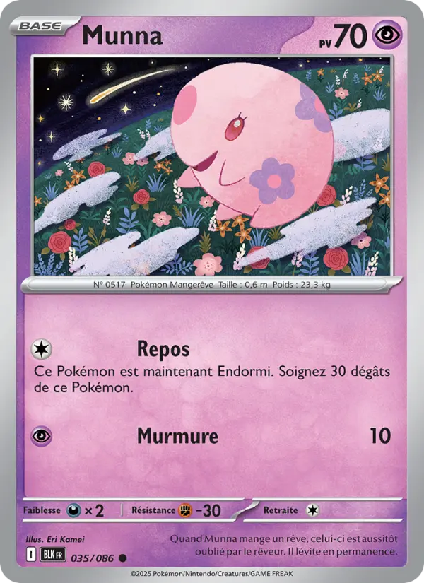 Munna – carte Pokémon TCG Commune n°035