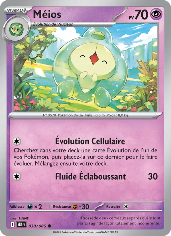 Méios – carte Pokémon TCG Commune n°038