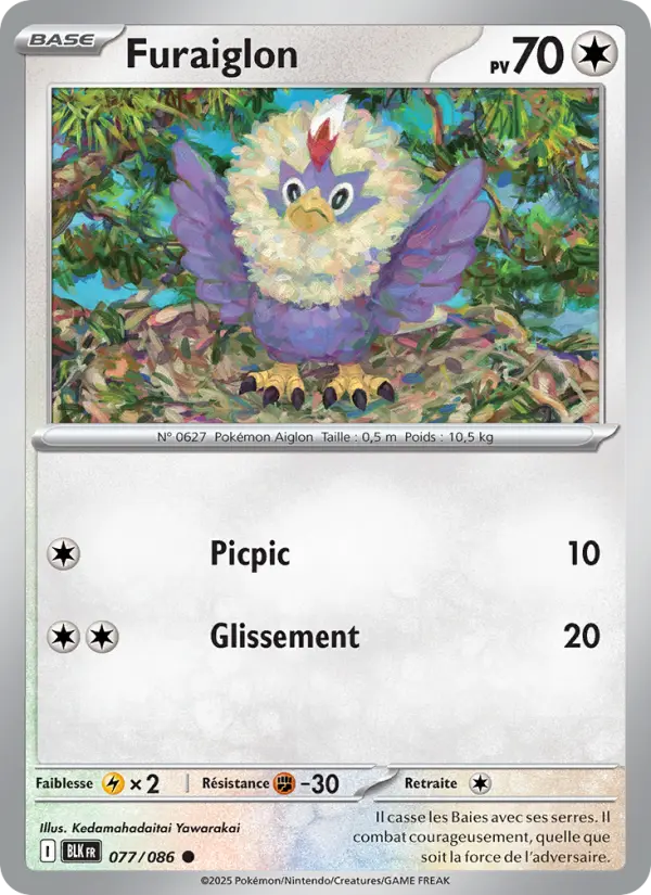 Furaiglon – carte Pokémon TCG Commune n°077