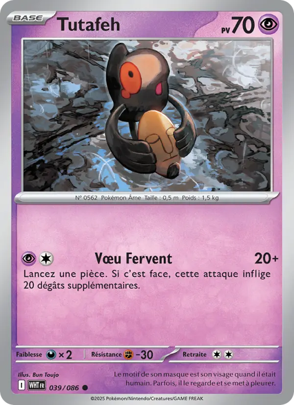 Tutafeh – carte Pokémon TCG Commune n°039