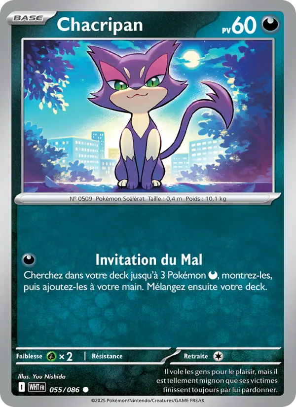 Chacripan – carte Pokémon TCG Commune n°055