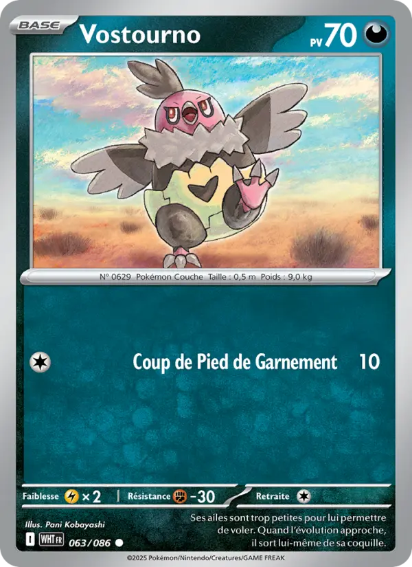 Vostourno – carte Pokémon TCG Commune n°063
