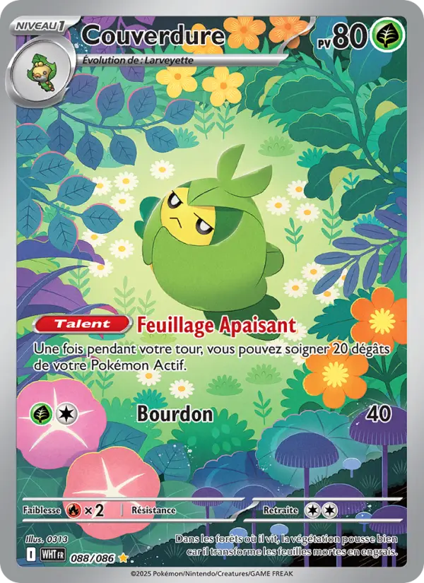 Couverdure – carte Pokémon TCG Illustration rare n°088