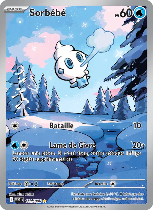 Sorbébé – carte Pokémon TCG Illustration rare n°111