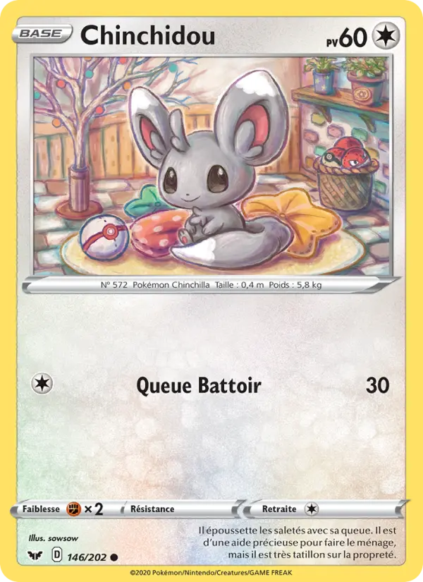 Chinchidou – carte Pokémon TCG Commune n°146