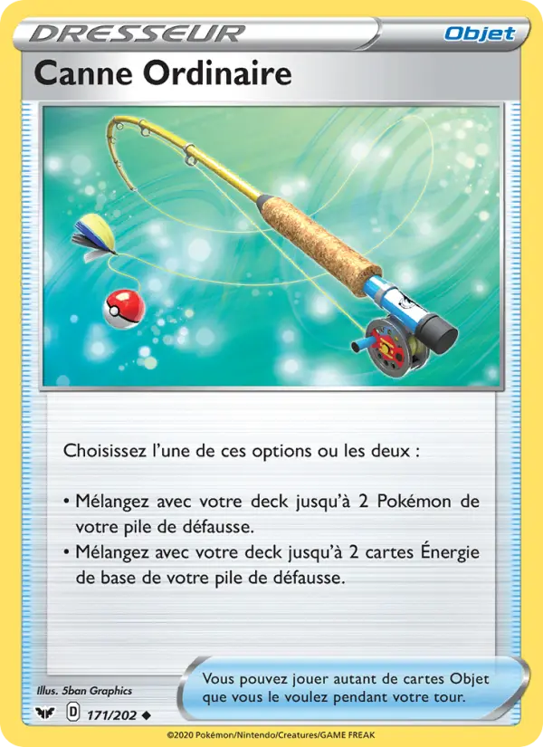 Canne Ordinaire – carte Pokémon TCG Peu Commune n°171