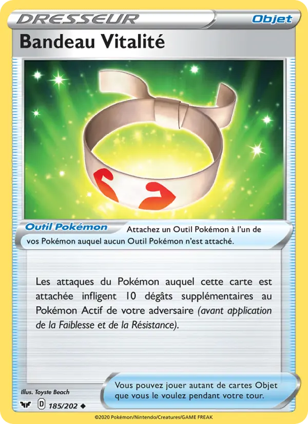 Bandeau Vitalité – carte Pokémon TCG Peu Commune n°185