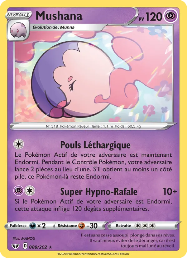 Mushana – carte Pokémon TCG Rare n°88