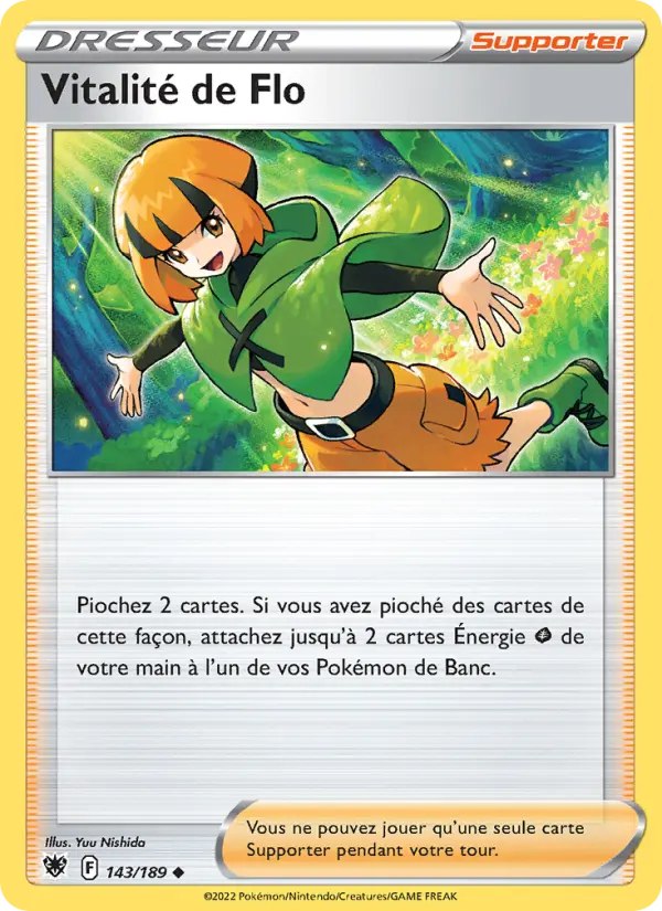 Vitalité de Flo – carte Pokémon TCG Peu Commune n°143