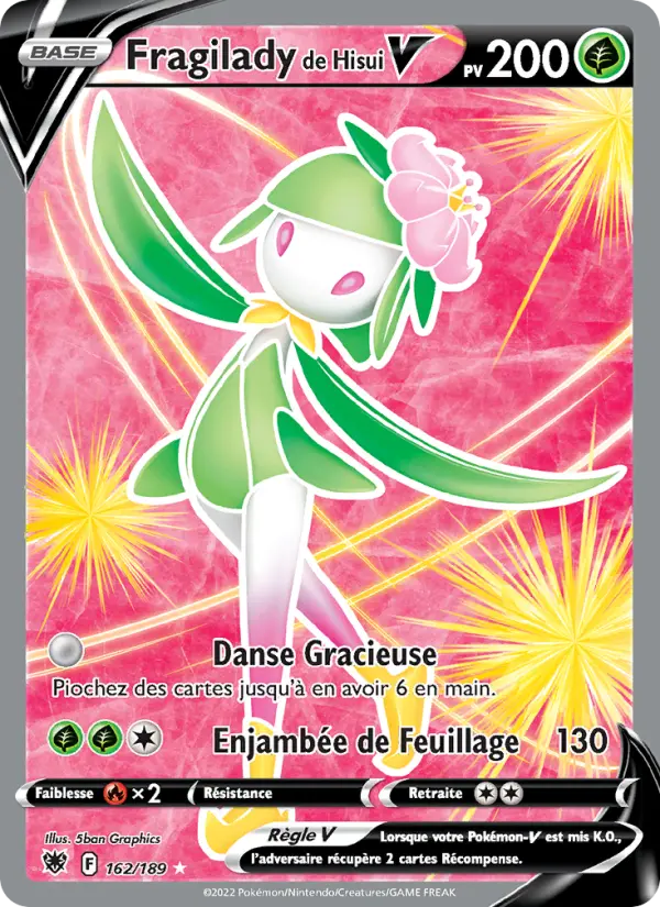 Fragilady de Hisui V – carte Pokémon TCG Ultra Rare n°162