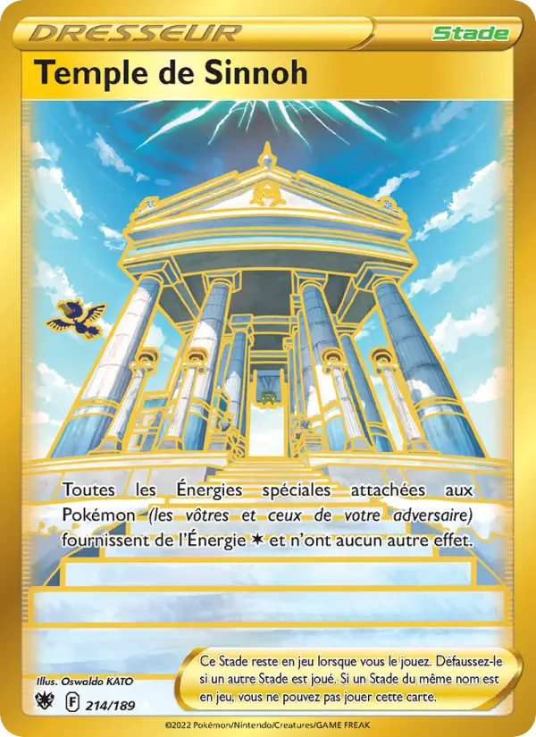 Temple de Sinnoh – carte Pokémon TCG Magnifique rare n°214