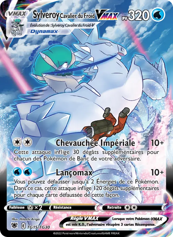Sylveroy Cavalier du Froid VMAX – carte Pokémon TCG Ultra Rare n°TG15