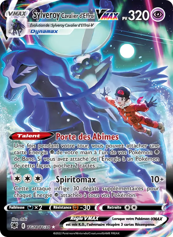 Sylveroy Cavalier d'Effroi VMAX – carte Pokémon TCG Ultra Rare n°TG18