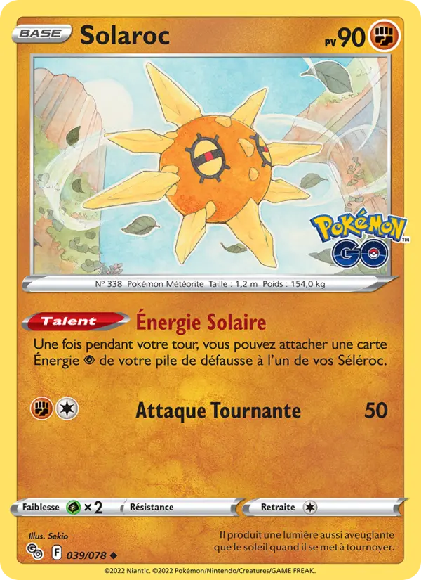 Solaroc – carte Pokémon TCG Peu Commune n°039