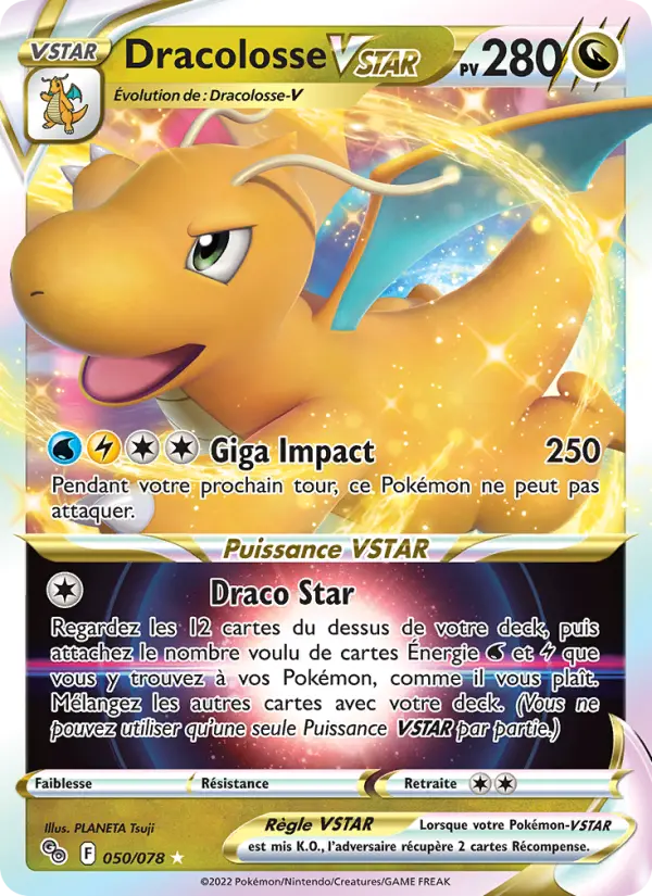 Dracolosse VSTAR – carte Pokémon TCG Holo Rare VSTAR n°050