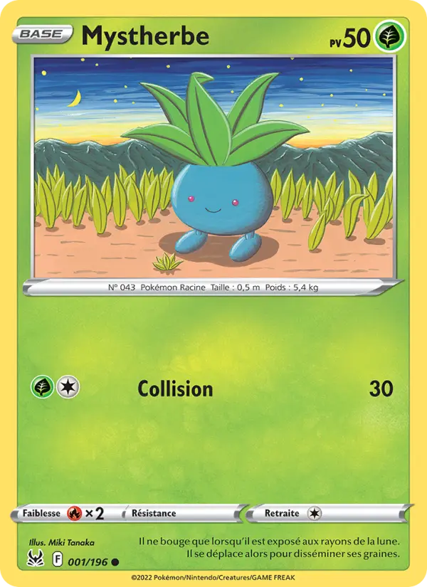 Mystherbe – carte Pokémon TCG Commune n°001