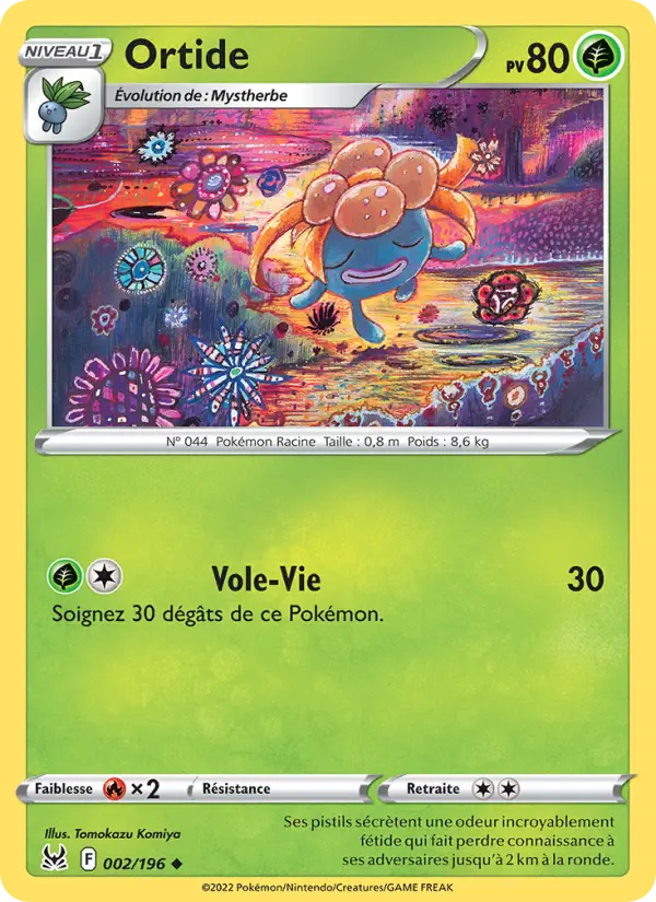 Ortide – carte Pokémon TCG Peu Commune n°002