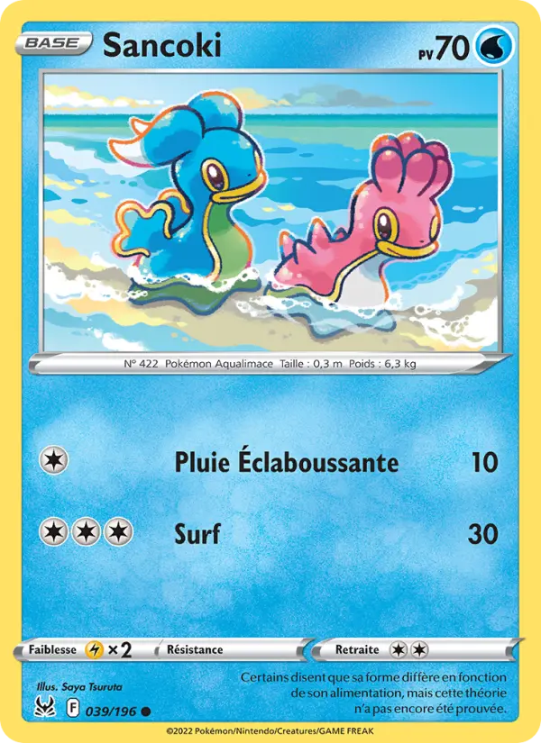 Sancoki – carte Pokémon TCG Commune n°039