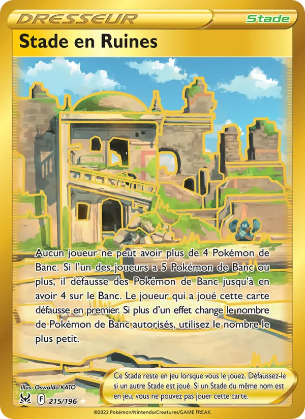 Stade en Ruines – carte Pokémon TCG Magnifique rare n°215