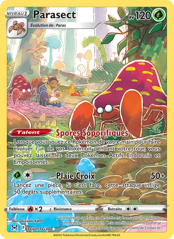 Parasect – carte Pokémon TCG Rare n°TG01