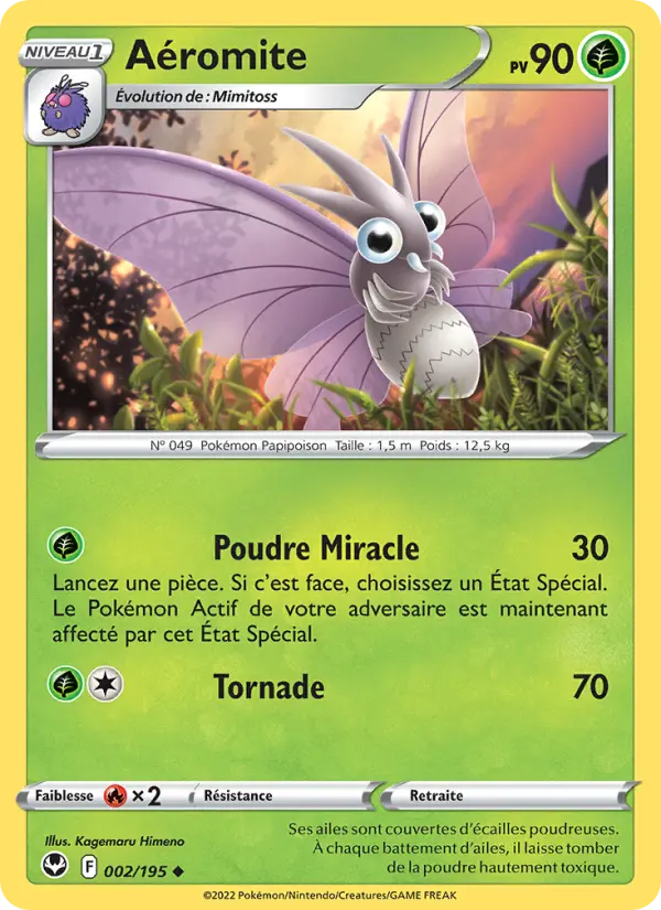 Aéromite – carte Pokémon TCG Peu Commune n°002