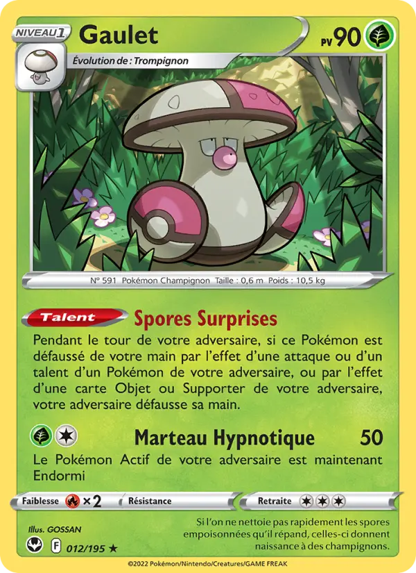 Gaulet – carte Pokémon TCG Rare n°012