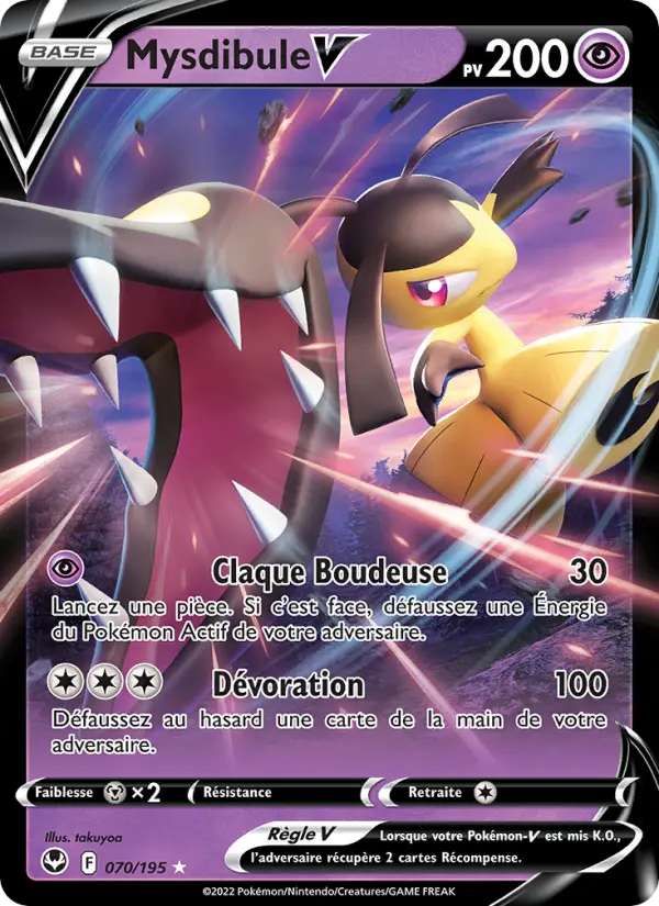 Mysdibule V – carte Pokémon TCG Holo Rare V n°070