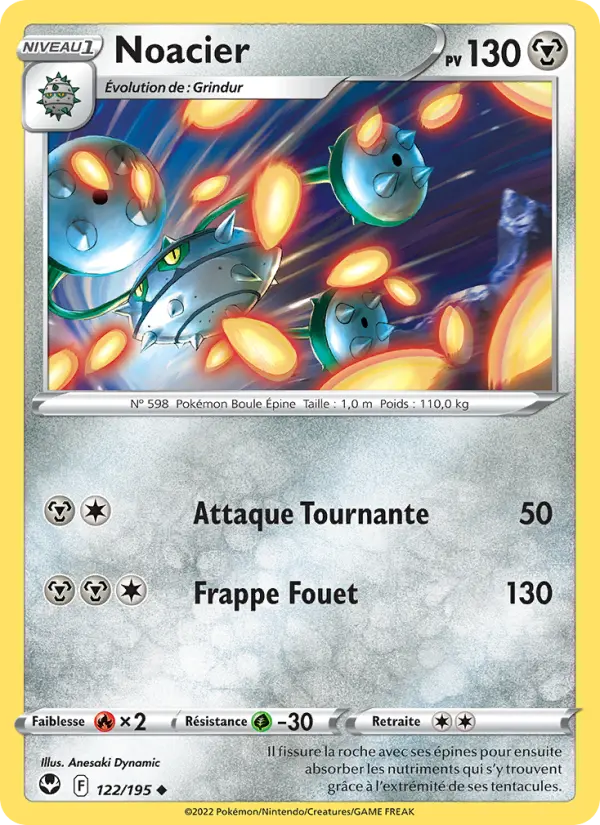 Noacier – carte Pokémon TCG Peu Commune n°122