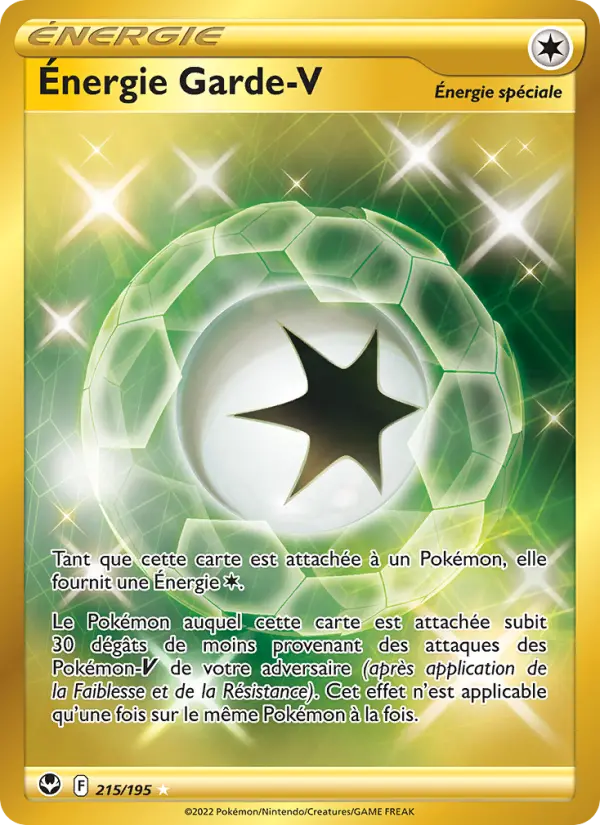 Énergie Garde V – carte Pokémon TCG Magnifique rare n°215