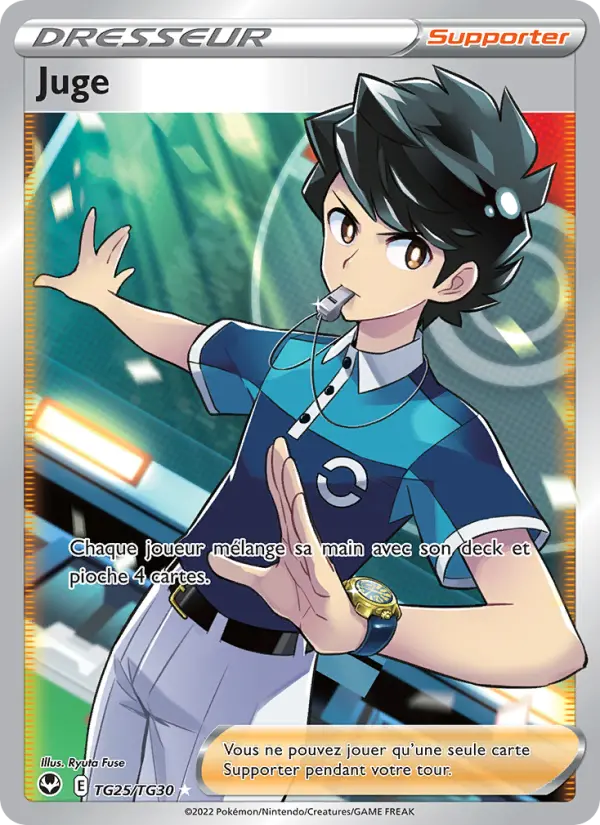 Juge – carte Pokémon TCG Dresseur Full Art n°TG25