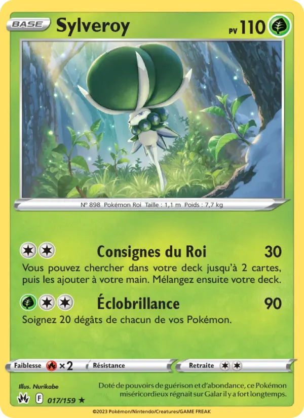 Sylveroy – carte Pokémon TCG Holo Rare n°017