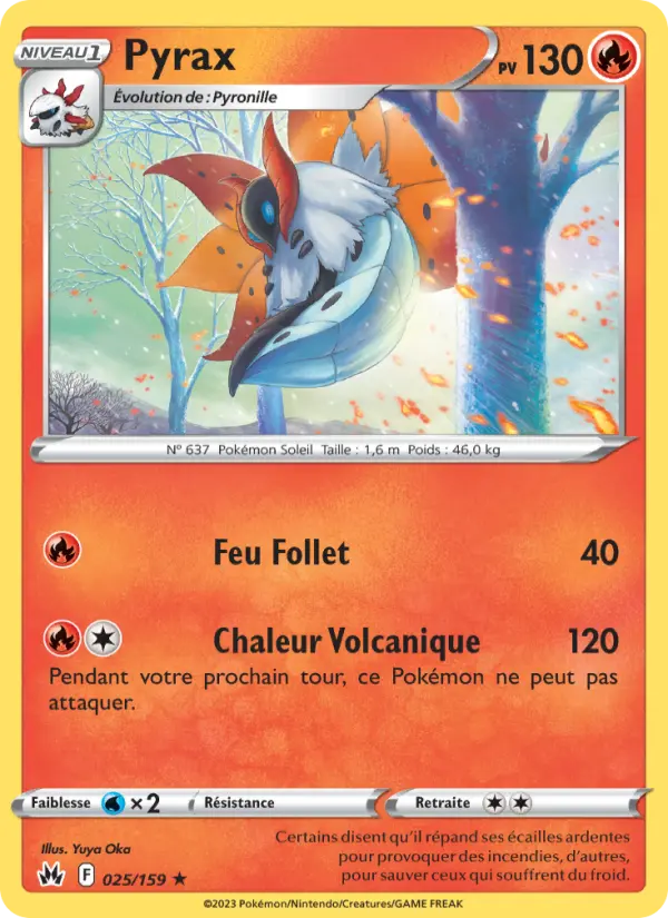 Pyrax – carte Pokémon TCG Rare n°025