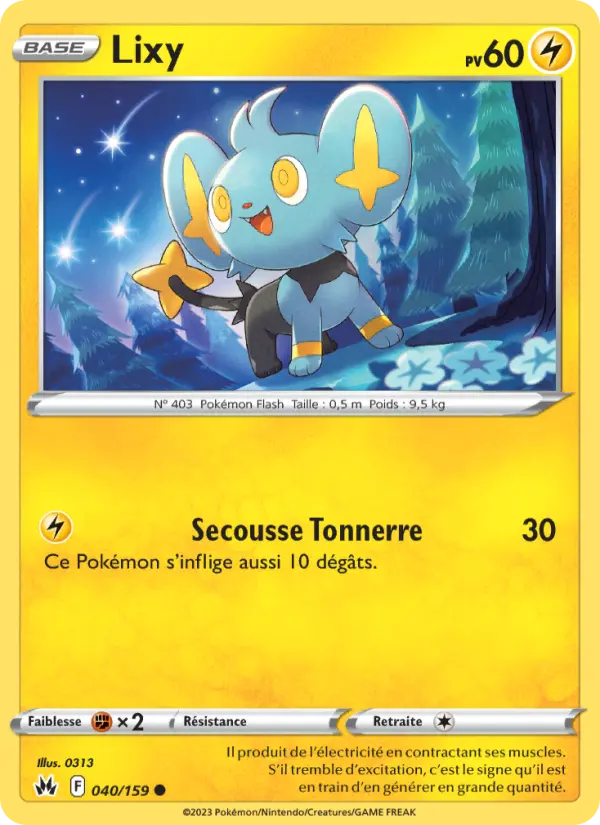 Lixy – carte Pokémon TCG Commune n°040