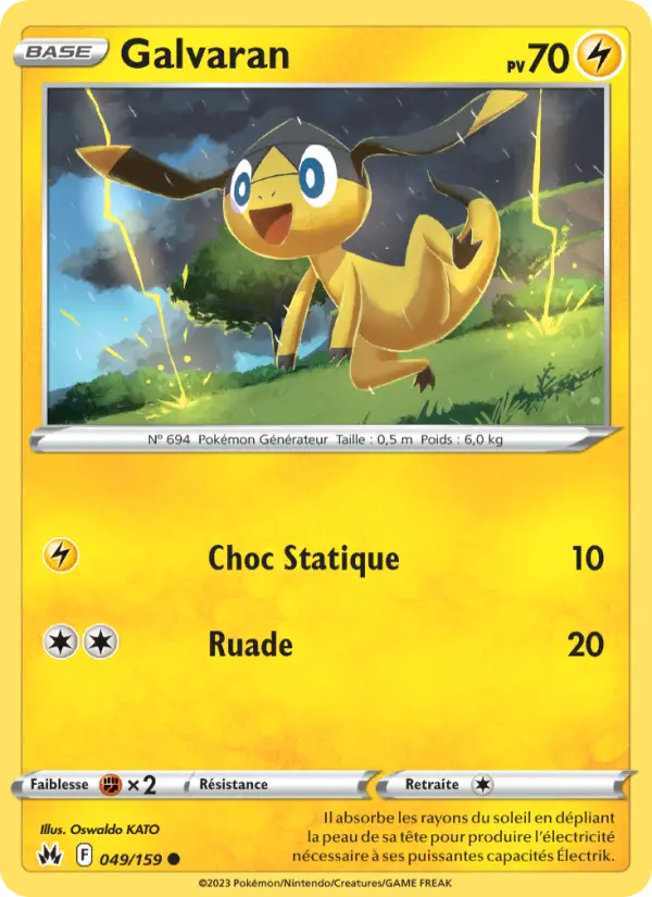 Galvaran – carte Pokémon TCG Commune n°049
